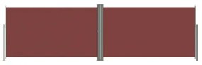 Tenda da Sole Laterale Retrattile Marrone 180x600 cm