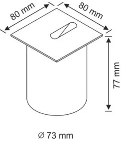 Illuminazione LED scale ESPO LED/3W/230V IP54 cromo opaco