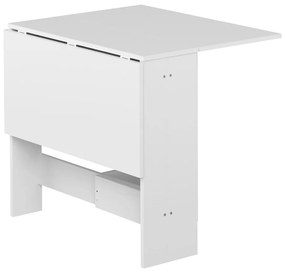 Tavolo da pranzo pieghevole con piano bianco 76x28 cm Papillon - TemaHome