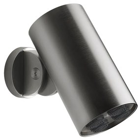 Soffione anticalcare doccia a parete orientabile funzione multi spray Black Metal Brushed PVD 707 spotwater 57261 gessi