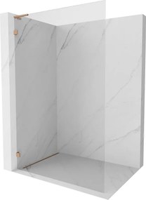 Mexen Lunar L parete doccia Walk-in sinistra 110 x 200 cm, trasparente 8 mm, rame spazzolato - 830L-110-000-65-00-L