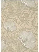 Little Greene Carta da parati Poppy Trail - Portland Stone