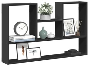 Scaffale A Parete Nero 99x15x60 Cm İn Truciolato /