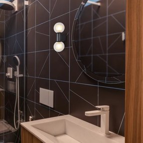 Rabalux 75022 - Applique COLZAR 2xG9/3,5W/230V IP44 nero