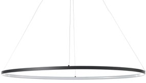 Lampadario LED nero opaco 60x92x60 cm Utah OresteLuchetta