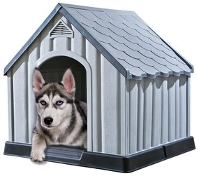 Cuccia Per Cani Grigia 92x87x91 Cm İn Plastica /