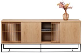 Cassettiera bassa in rovere naturale 188x75 cm Ende - Woodman
