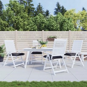 Cuscini Per Sedia 4 Pz Antracite 50x50x7 Cm Tessuto Oxford /
