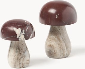 Set di 2 funghi decorativi in marmo Sadie