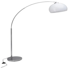 Brilliant - Lampada da terra VESSA 1xE27/60W/230V cromo lucido/bianco