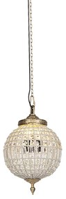 Lampadario Art Déco cristallo con oro 35 cm - Kasbah