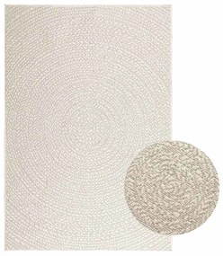 Tappeto Zızur Crema 120x170 Cm Aspetto Iuta Interni Ed Esterni /