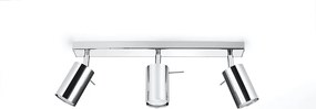 Lampada da soffitto in argento, lunghezza 45 cm Etna - Sollux