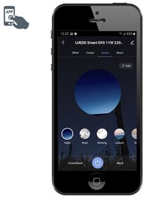 Set di 3 lampadine LED intelligenti E27 RGBW G95 11W 1050lm 2200-4000K