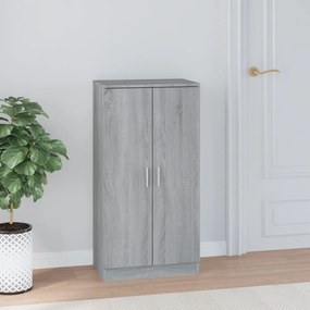 Scarpiera Grigio Sonoma 55x35x108 Cm İn Legno Multistrato /