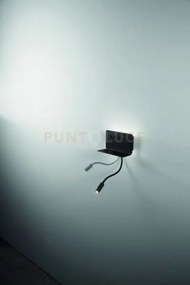 Applique mensola stan a led nero 8,5w 3000k 560lm l.20cm