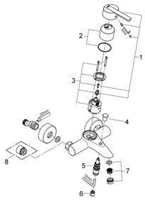 GROHE 32269000 - Miscelatore per vasca FEEL DN 15 cromo lucido