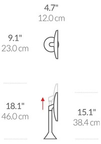 Specchio per make-up con illuminazione/con ingrandimento (5x) ø 20 cm Sensor – simplehuman