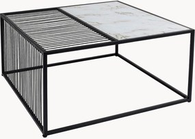 Tavolino da salotto con piano effetto marmo Twice