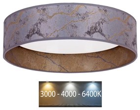 Brilagi - Plafoniera LED VELVET LED/24W/230V 3000/4000/6400K grigio/oro