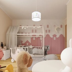 Sollux SL.1423 - Lampadario a sospensione per bambini OWLS 1xE27/15W/230V diametro 40 cm