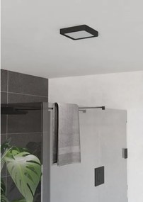 Eglo 901328 - Plafoniera LED per bagno FUEVA LED/7W/230V 15x15 cm IP44 nero