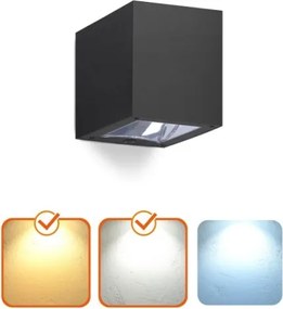 Lampada solare da parete QUERK LED/1,2V 3000/4000K IP54 800 mAh