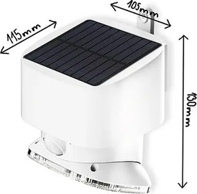 Viking - Lampada da parete solare con sensore LED/1W/3,7V 3000/4000K