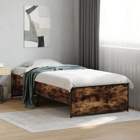 Giroletto rovere fumo 90x190 cm in legno multistrato e metallo