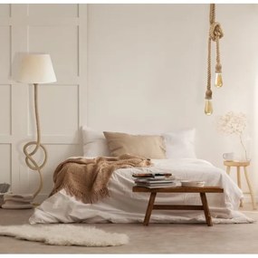 Lampadario a sospensione con filo ROPE 2xE27/12W/230V