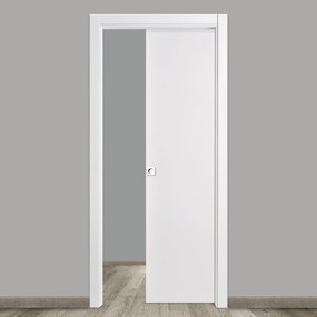 Porta interna scorrevole Altair in legno laccato colore bianco, L 60 x H 210 cm, apertura reversibile