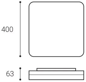 LED2 - Plafoniera LED SQUARE II LED/30W/230V 3000/4000/5700K IP54
