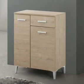 Base multiuso 60x34 cm rovere dolomite con 2 ante e cassetto scorrevole Desya