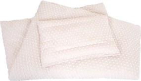 Set copripiumino e federa da bambini beige in misto cotone per culla 100x135 cm Frosty Almond – Roba