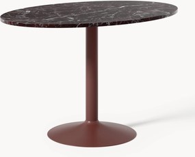 Tavolo ovale con piano in marmo Miley, 120 x 80 cm