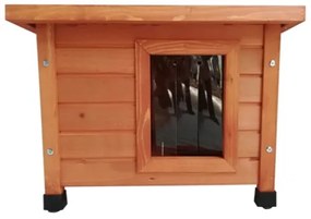 @Pet Casetta per Gatti da Esterno XL 68,5x54x51,5 cm Legno Marrone