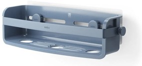 Mensola da bagno blu in plastica riciclata senza foratura Flex - Umbra