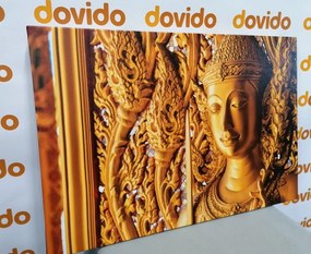 Stampa su tela – Statua di Buddha nel tempio