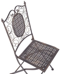 Set da balcone bistro in metallo nero BORMIO Beliani