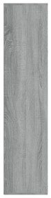 Libreria/credenza grigio sonoma 66x30x130 cm legno multistrato
