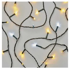 Catena LED natalizia da esterno 80xLED/13m IP44 bianco caldo/freddo