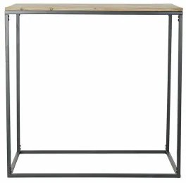 Ingresso DKD Home Decor Abete Naturale Nero Metallo (80 x 40 x 80 cm)