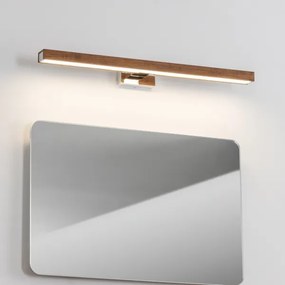 Brilagi-Illuminazione a LED per specchi da bagno WOODY MIRROR LED/12W/230V IP44 quercia/cromo