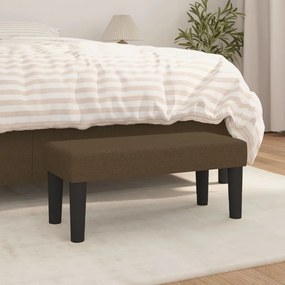 Panca Marrone Scuro 70x30x30 Cm İn Tessuto /