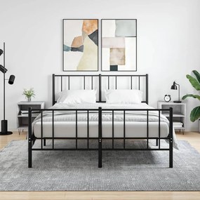 Comodini 2 Pz Grigio Cemento 40x30x50 Cm İn Legno Multistrato /