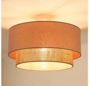 Duolla - Lampadario a plafone  BOHO 1xE27/15W/230V diametro 45 cm beige/marrone