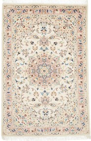 Kashan Tappeto 100 x 150 Beige (Iran) Annodato A Mano