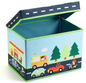 Scatola per riporre i giocattoli - circuito stradale