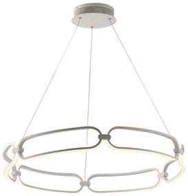 Lampadario Sospensione Led Infinity Moderno  Colore Bianco 49W