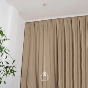 HELAM Lampada a sospensione STARLIGHT, bianco crema, a 1 luce, Ø 18 cm, metallo